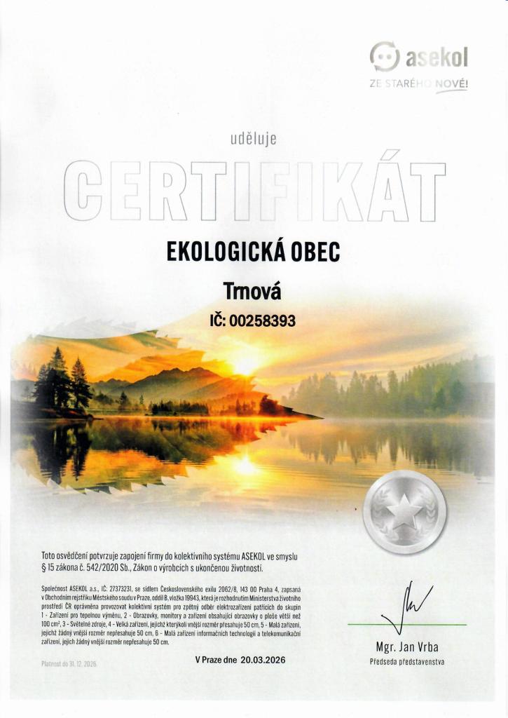 certifikát