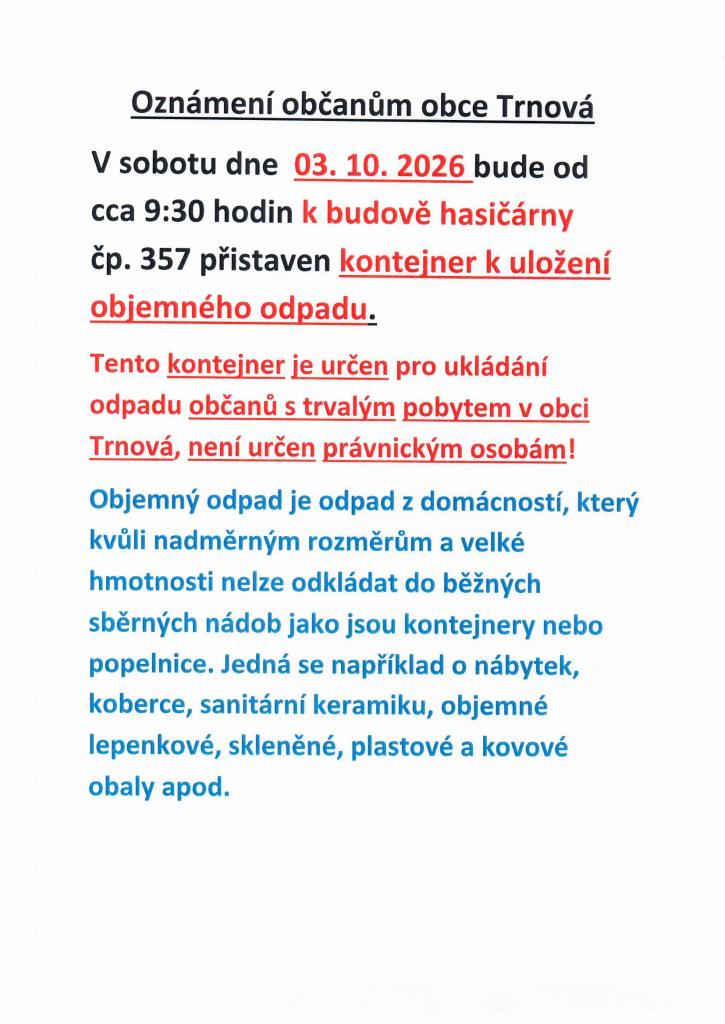 objemný odpad